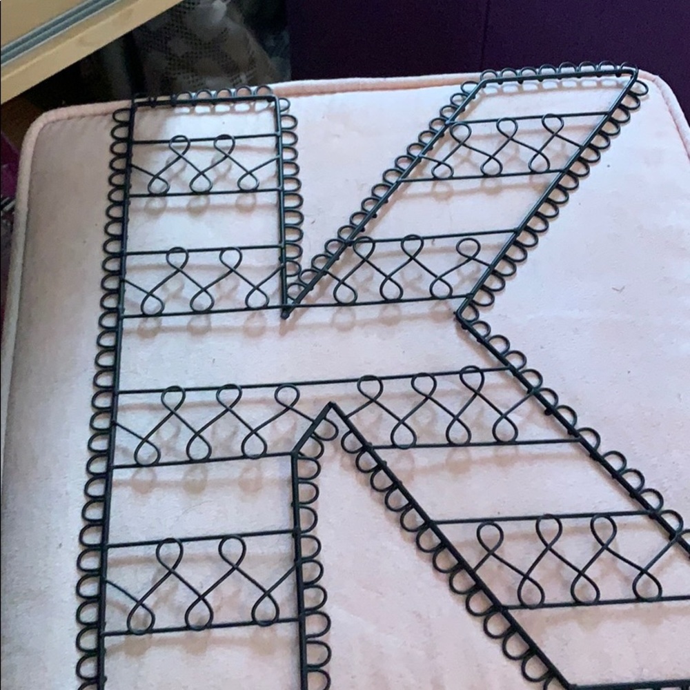 Letter “K” wall art